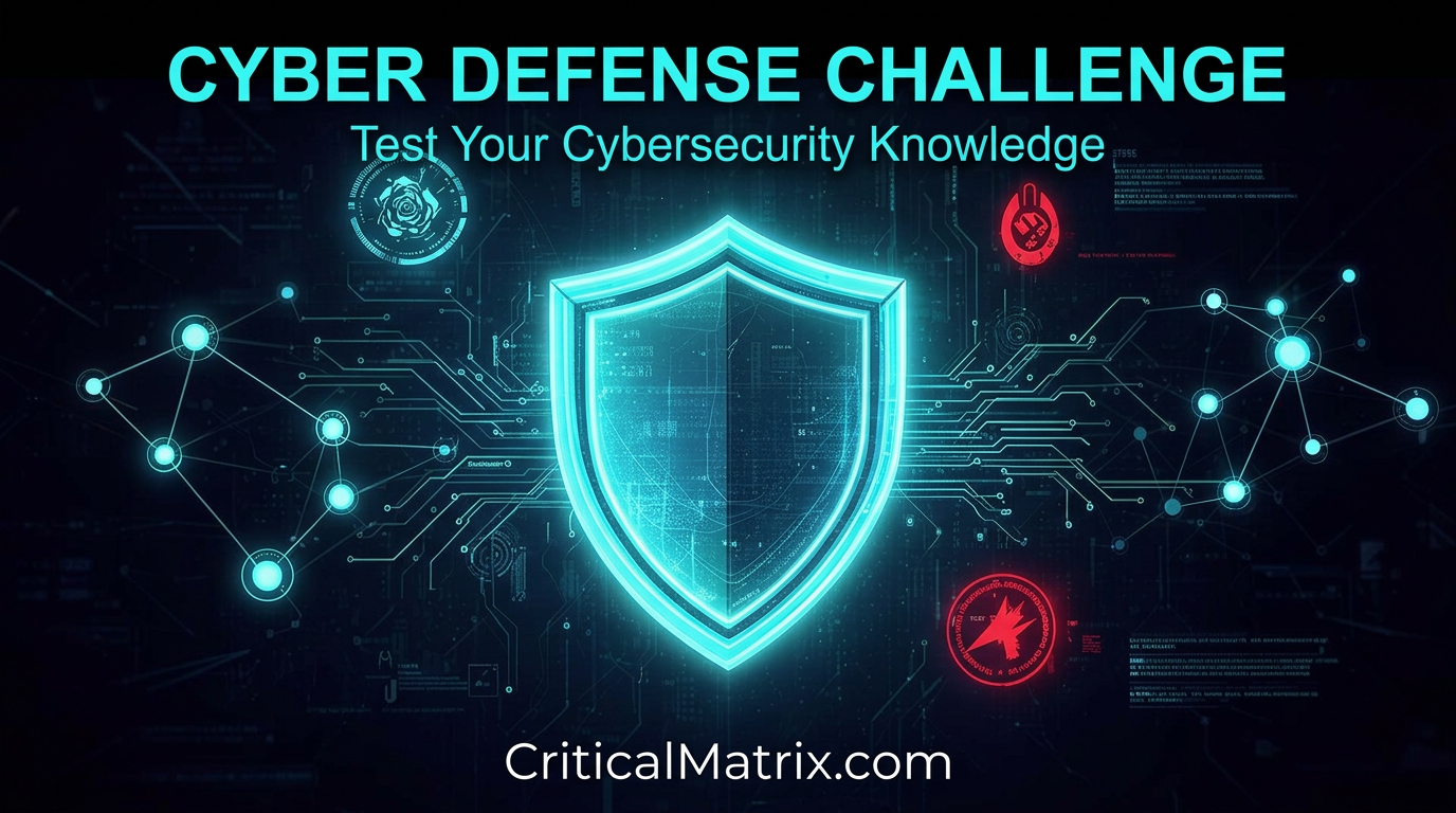 Cyber Defense Challenge - Test Your Cybersecurity Knowledge ...
